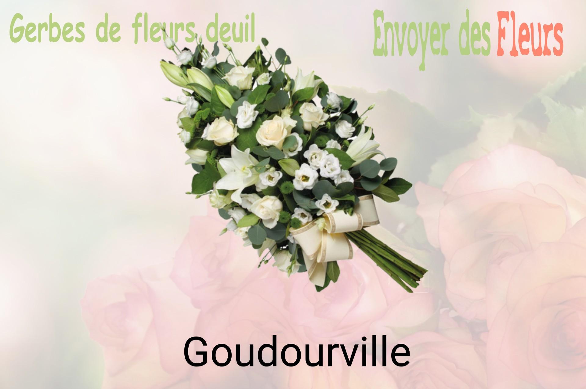 Gerbe de fleurs de deuil livrée à Goudourville